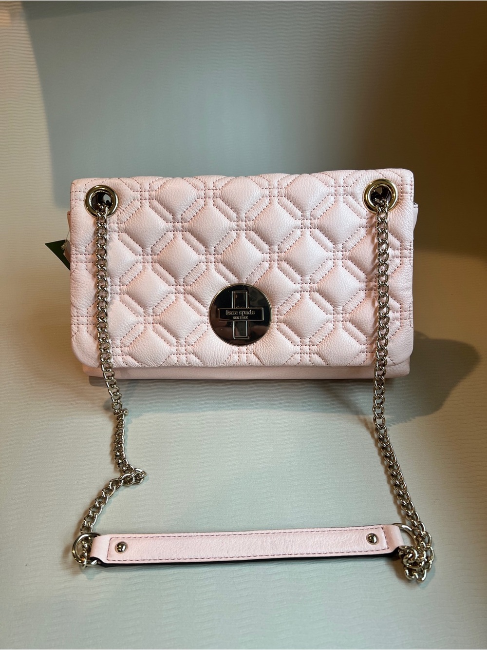 Kate Spade New York Cynthia Astor Court Quilted Shoulder Bag – Blush Pink NWT